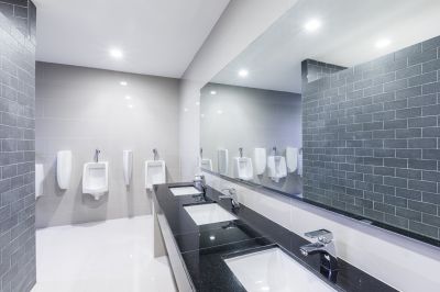 Completed Bathroom with Modern Fixtures